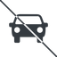 Thin, line, up, car, front, vehicle, transport, prohibited, car-front-small icon