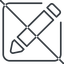 Thin, line, prohibited, pen, pencil, edit, edition, edit-thin icon