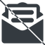 Thin, line, envelope, mail, message, email, letter, prohibited, contact, sheet, open, read, open-envelope, open-envelope-text, text, envelope-text, envelope-text-solid icon