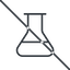 Thin, line, prohibited, graduated, chemical, flask, lab, laboratory, chemistry, potion, glassware, conical, erlenmeyer-thin icon