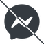 Thin, line, up, brand, message, facebook, social, prohibited, messenger, chat, comment, dialogue, bubble, facebook-messenger icon