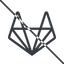 Thin, line, brand, social, network, prohibited, brands, repo, gitlab, gitlab-alt, wolf icon