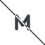 Thin, line, medium, size, m, prohibited icon