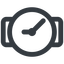 Line, right, wide, horizontal, mirror, time, hour, minute, hours, minutes, watch, watch-wide icon