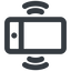 Line, right, wide, solid, iphone, phone, mobile, android, gsm, smartphone, cell, bell, ring, ringing, ringtone, smartphone-ringing, smartphone-ringing-wide icon