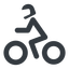 Line, wide, horizontal, mirror, riding, bike, cycle, motorbike, motorcycle, biker, motorbike-wide icon