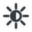 Line, up, wide, star, light, brightness, luminosity, intensity, brilliance, lighter, darker, dark, mode, Illumination, sun, shine, flash, ray, brightness-half, brightness-wide, brightness-wide-half icon
