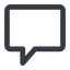 Line, wide, square, dots, message, chat, comment, speech, dialogue, blablabla, blabla, bubbles, comment-square-wide icon
