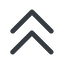Line, up, wide, arrow, direction, chevron, double, double-chevron, forward, backward, double-chevron-wide icon