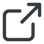 Line, wide, hypertext, link, url, href, external, external-link-wide icon