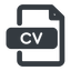 Line, wide, file, application, paper, job, cv, file-cv, curriculum, vitæ, curriculum-vitae, summary, file-cv-wide icon