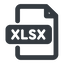 Line, wide, file, table, data, row, spreadsheet, microsoft, column, excel, xlsx, file-xlsx, file-xlsx-wide icon