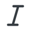 Line, wide, text, type, editor, font, typography, italic, font-style, italic-wide icon