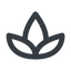 Line, wide, spa, zen, lotus, flower, lotus-wide icon