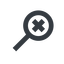 Line, up, wide, cross, search, magnifying, glass, research, magnifying-glass, keywords, keyword, glass-cross, no-result, magnifying-glass-cross, magnifying-glass-cross-wide icon
