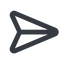 Line, up, wide, message, paper, messaging, plane, airplane, aeroplane, submit, send, paper-plane, paper-plane-wide icon