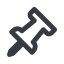 Line, up, wide, thumbtack, pin, unpin, thumbtack-alt-wide, thumbtack-alt icon