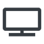 Line, wide, screen, tv, television, display, tv-wide icon