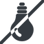 Line, down, wide, horizontal, mirror, prohibited, light, bulb, brainstorming, creativity, idea, tip, lamp, bulb-solid icon