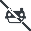 Line, down, wide, car, front, vehicle, transport, prohibited, car-front., car-front icon