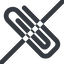 Line, left, wide, prohibited, paper, clip, attachment, paper-clip, paper-clip-alt, paper-clip-alt-wide icon