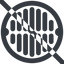 Line, right, wide, horizontal, mirror, prohibited, manhole, sewer, sewer-manhole, metal, cover, manhole-wide icon