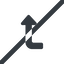 Line, right, wide, sign, confirm, arrow, prohibited, key, submit, send, return, enter, return-sign-solid, return-sign icon