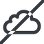 Line, wide, horizontal, mirror, prohibited, cloud, sky, weather, clouds, cloudy, cloud-wide icon
