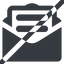 Line, wide, horizontal, mirror, envelope, mail, message, email, letter, prohibited, contact, sheet, open, read, open-envelope, open-envelope-text, text, envelope-text, envelope-text-solid icon