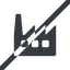 Line, wide, horizontal, mirror, factory, industry, window, prohibited, factory-window icon