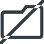 Line, wide, horizontal, mirror, prohibited, folder, directory, folders, directories, folder-wide icon