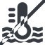 Line, wide, horizontal, mirror, prohibited, temperature, thermometer, heat, hot, liquid, hot-liquid, hot-liquid-solid icon