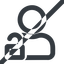Line, wide, horizontal, mirror, user, man, woman, person, prohibited, unlocked, secure, safe, padlock, unlock, user-unlock-wide, user-unlock icon