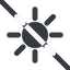 Line, up, wide, star, prohibited, light, brightness, luminosity, intensity, brilliance, lighter, darker, dark, mode, Illumination, sun, shine, flash, ray, brightness-full, brightness-wide, brightness-wide-full icon