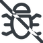 Line, up, wide, prohibited, animal, bug, debug, debugging, insect, bug-wide icon