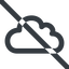 Line, wide, prohibited, cloud, sky, weather, clouds, cloudy, cloud-wide icon