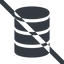 Line, up, wide, mysql, sql, prohibited, database, db, storage, barrel, database-solid icon