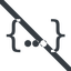 Line, wide, three, dots, prohibited, ..., curly, bracket, brackets, {...}, definition icon