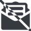 Line, wide, envelope, mail, message, email, letter, prohibited, contact, sheet, open, read, open-envelope, open-envelope-text, text, envelope-text, envelope-text-solid icon