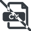 Line, wide, prohibited, file, application, paper, job, cv, file-cv, curriculum, vitæ, curriculum-vitae, summary, file-cv-wide icon