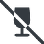 Line, wide, glass, prohibited, party, wine, empty, champagne, glass-wine, drink, water, glass-wine-empty-solid icon