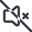 Line, up, wide, prohibited, speaker, volume, mute, unmute, music, sound, loudspeaker, mute-wide icon