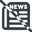Line, wide, solid, times, prohibited, paper, editor, newspaper, news, article, breaking-news, journalist, press, scoop, tabloid, newspaper-solid icon