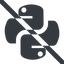 Line, wide, logo, prohibited, python icon
