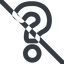 Line, wide, question, mark, prohibited, question-mark, faq, help, question-mark-alt, question-mark-alt-wide icon