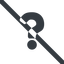 Line, wide, question, mark, prohibited, question-mark, help icon