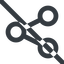 Line, up, wide, social, network, prohibited, link, share, sharing, share-wide icon