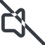 Line, up, wide, prohibited, speaker, volume, mute, unmute, music, sound, loudspeaker, volume-0-wide icon