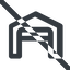 Line, wide, car, prohibited, storage, repository, amazon, parking, distribution, warehouse, hangar, logistics, inventory, depot, storehouse, stockroom, warehouse-open-wide, garage, carport icon