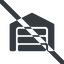 Line, wide, car, prohibited, storage, repository, amazon, parking, distribution, warehouse, hangar, logistics, inventory, depot, storehouse, stockroom, warehouse-solid, garage, carport icon